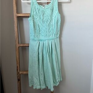 Free People Mint Green Sleeveless Dress